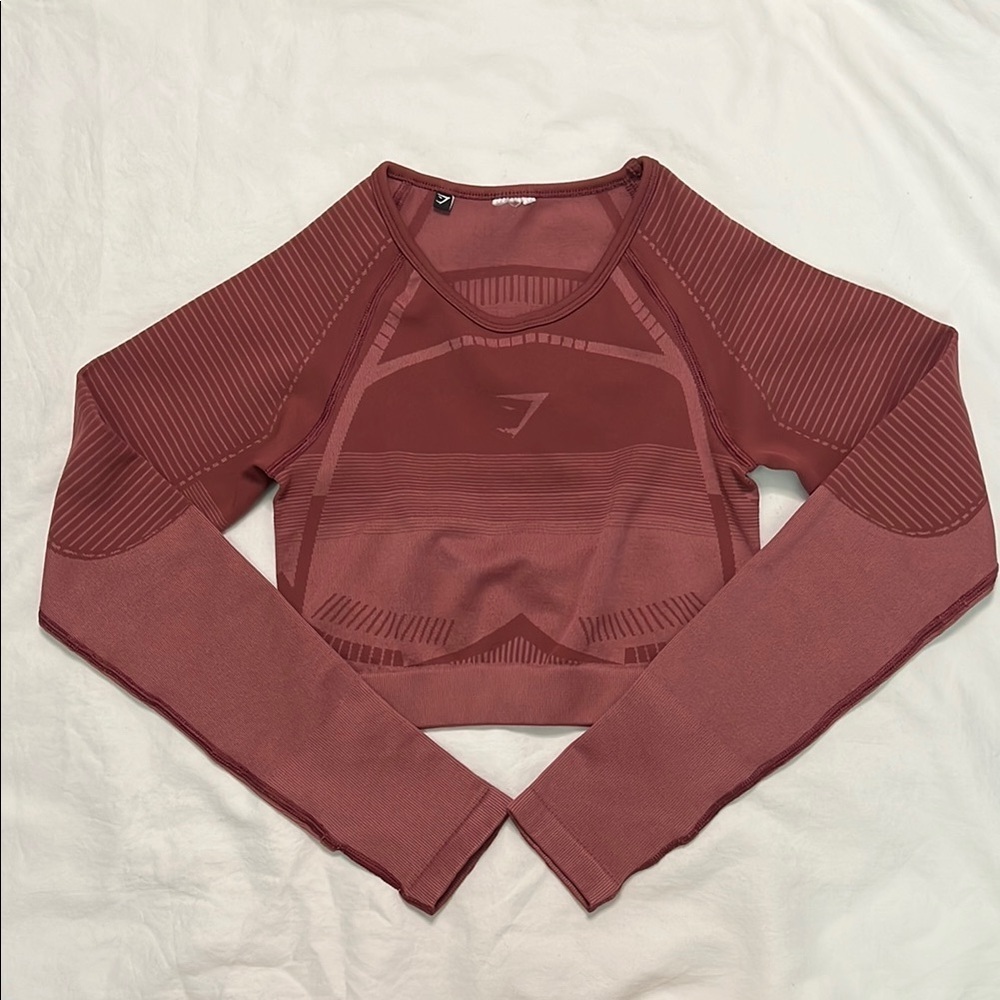 Gymshark Geo Seamless Keyhole Crop Top *estimated size XS